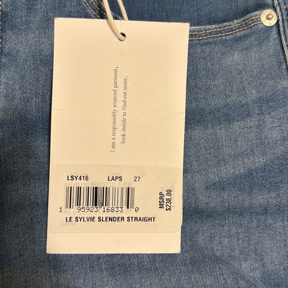 FRAME Le Sylvie Slender Straight Jeans 27 - Picture 5 of 6